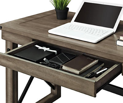 Rustic Gray Oak Desk