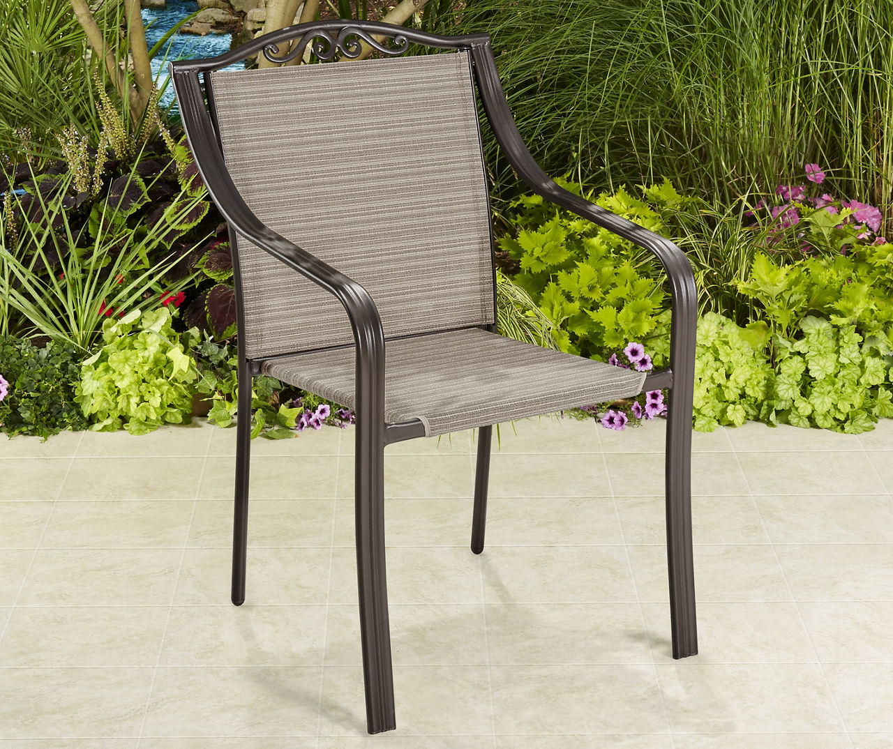 Wilson Fisher Doral Sling Stacking Patio Chair Big Lots