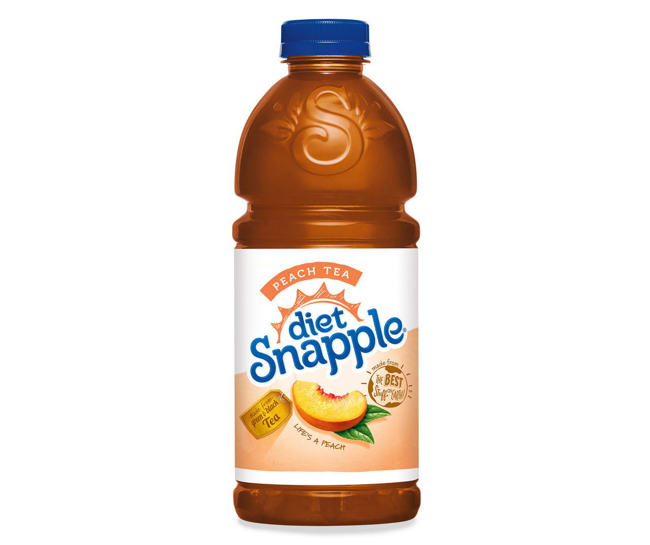 Snapple Diet Snapple Peach Tea, 32 Fl Oz Bottle