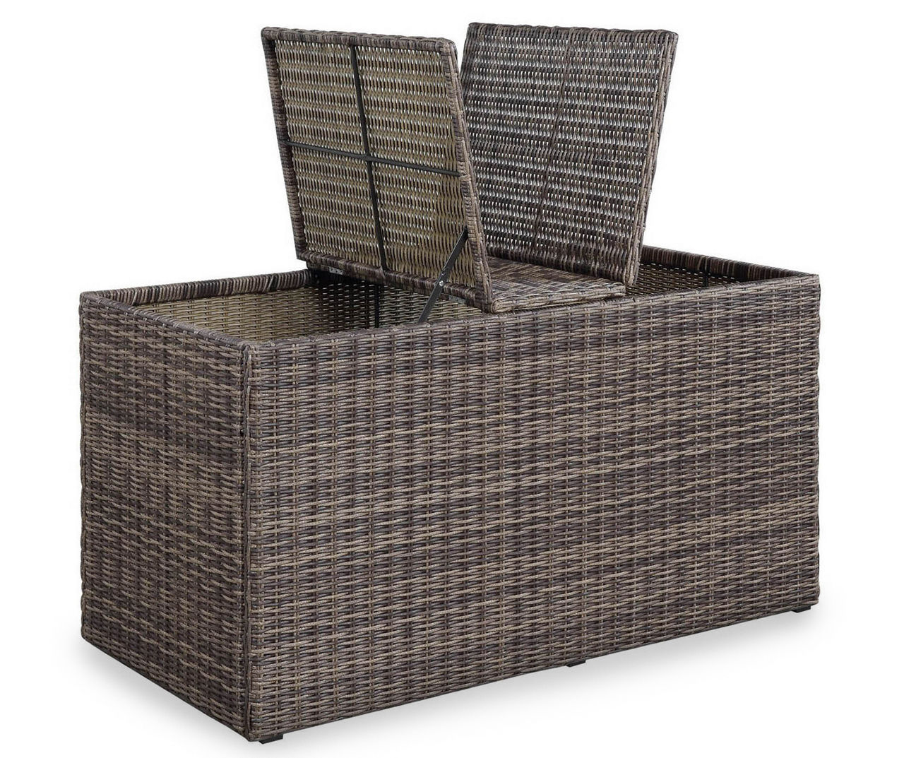 Wilson & Fisher Shadow Creek All Weather Wicker Storage Deck Box Big Lots
