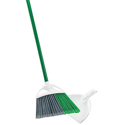 Precision Angle Broom with Dustpan