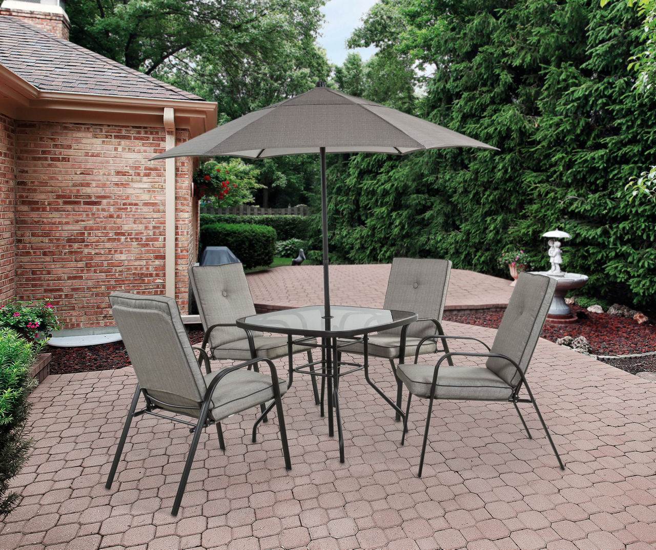 Wilson Fisher Ash Ridge Tan 6 Piece Cushioned Patio Dining Set