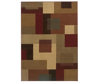 Greenfield Red Area Rug, (5' x 7'6