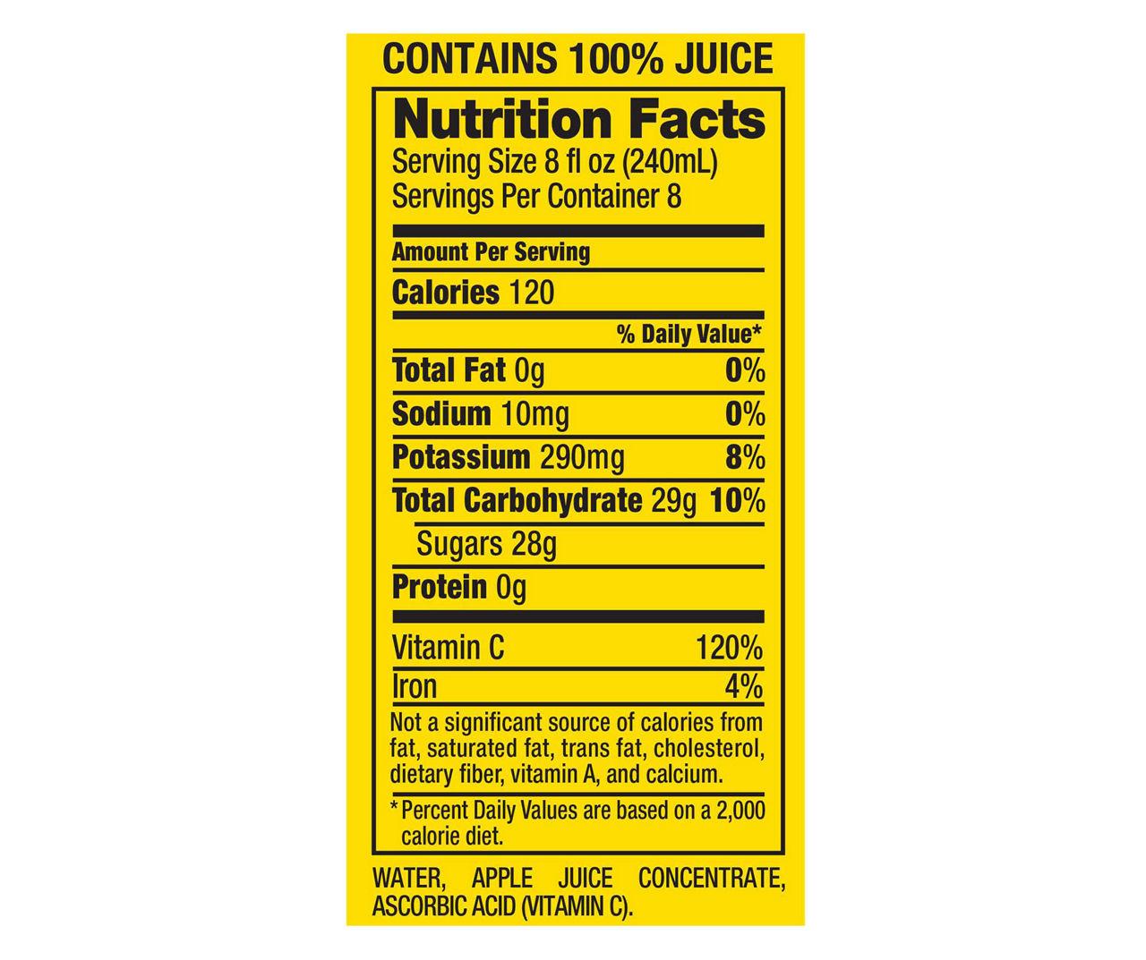 Motts Light Apple Juice, 64 Fluid Ounce Jug -- 8 per Case.