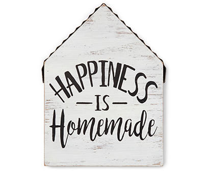 Happiness is Homemade" Wooden House Plaque