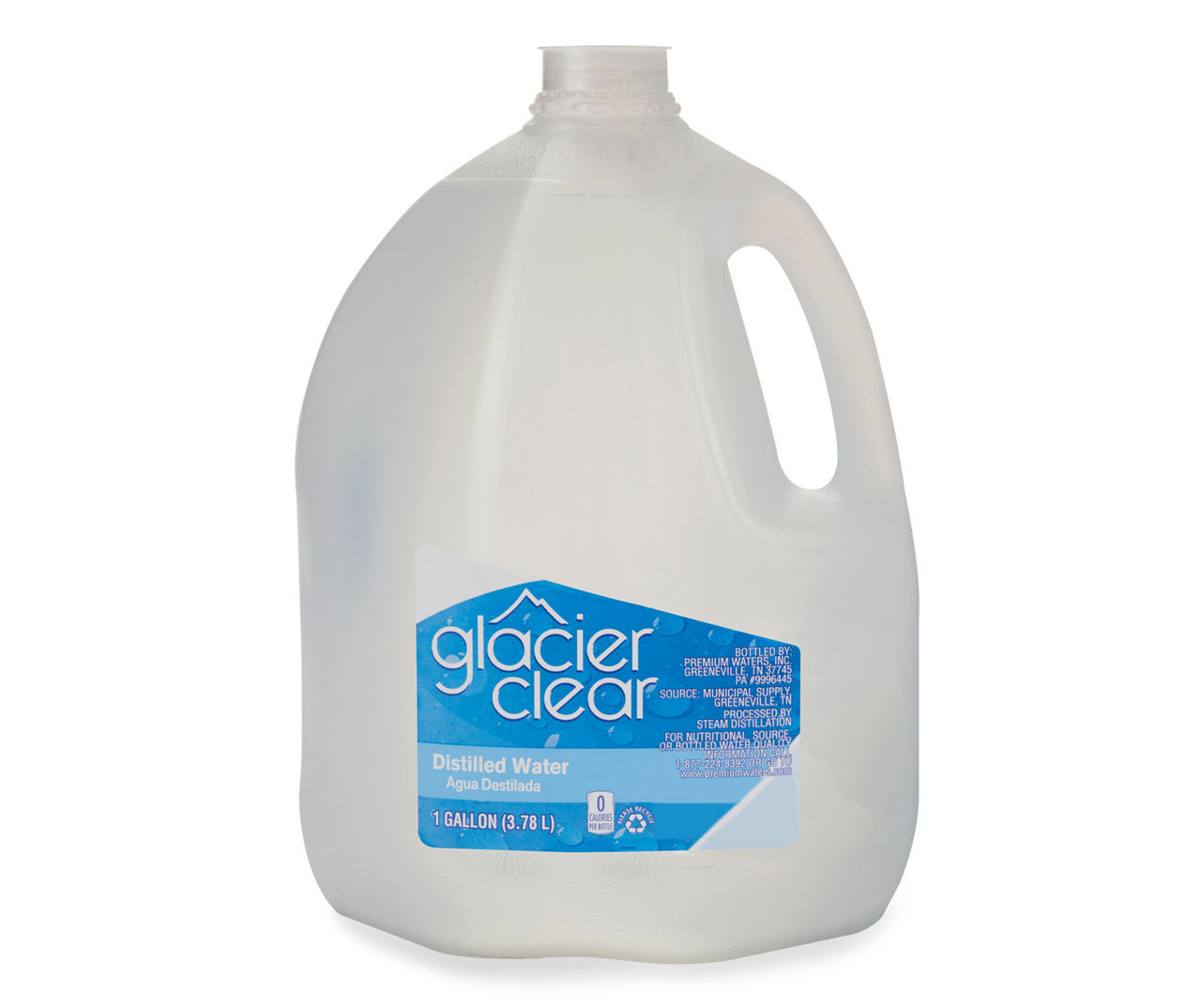 Glacier Clear Distilled Water, 128 Oz.