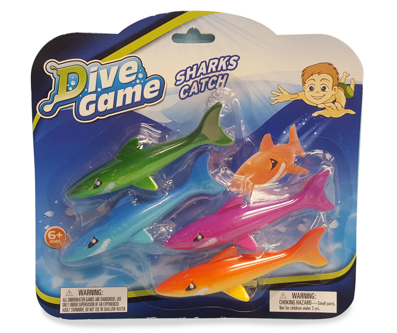 Dive and Catch Game, 12 Fish Pool Toys and 1 Net (13 Pieces), Pack