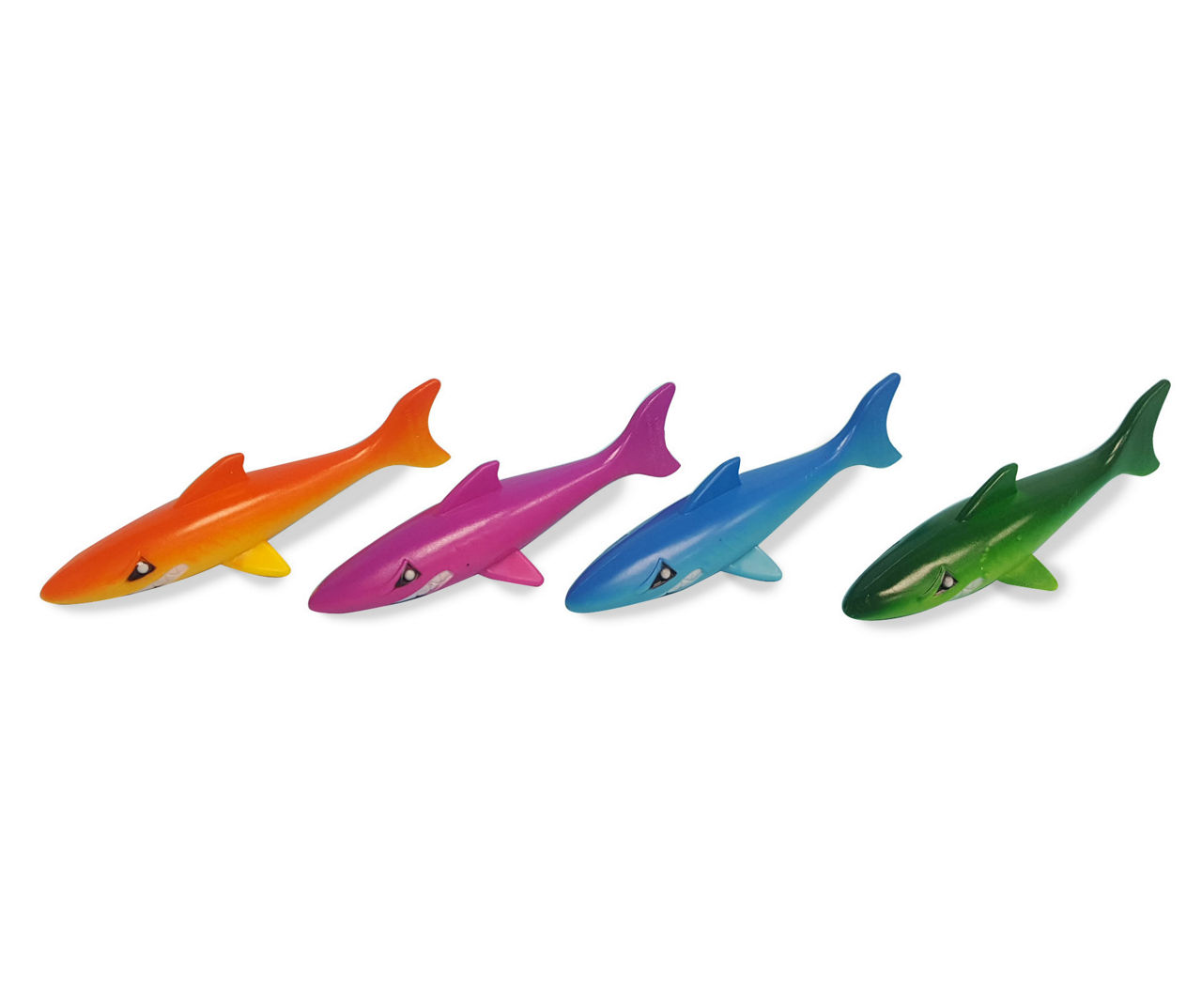 Time To Splash Dive Torpedo Sharks And Fishes Figures 4 Pack Water Toys 