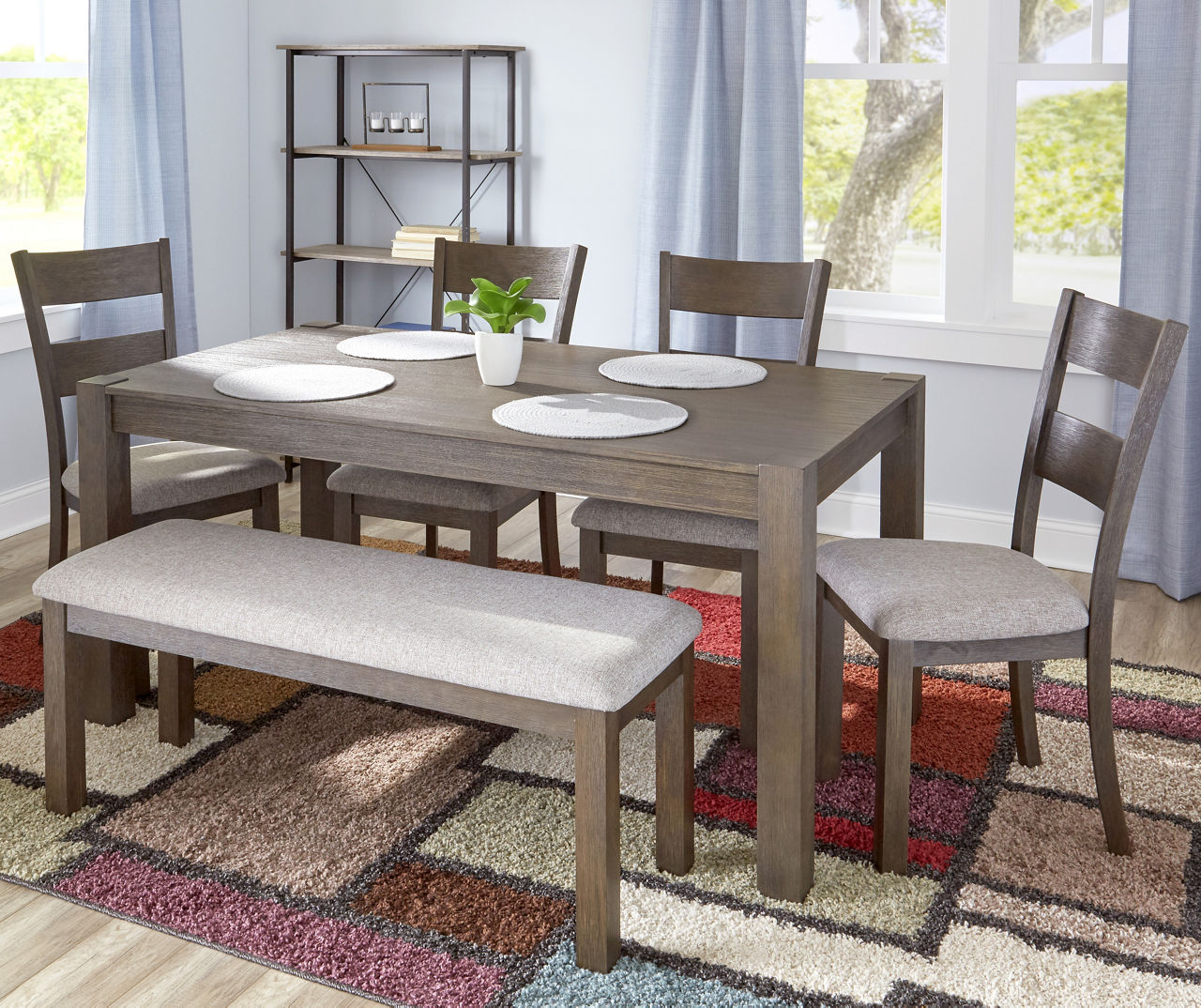 Stratford Hayden Brown Wire Brush Dining Table Big Lots