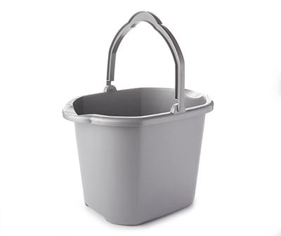 Gray Dual Spout Bucket, 16-Qt. 