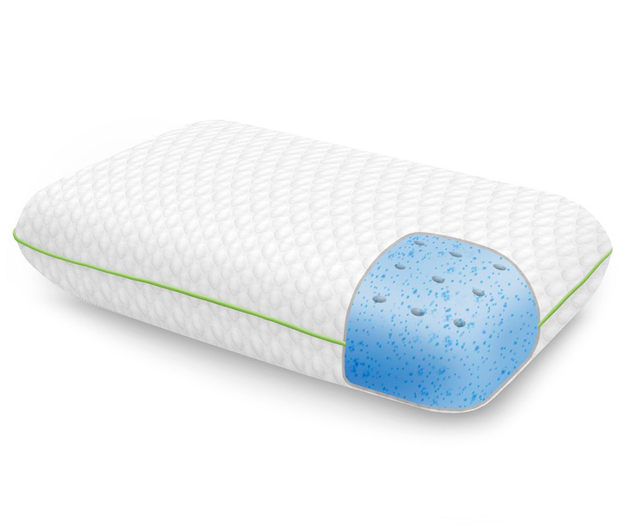 Zeopedic dual cool gel memory store foam pillow