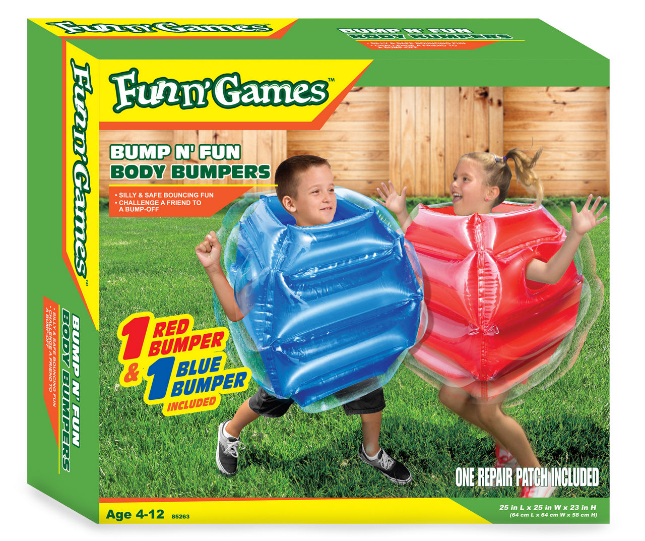 Play Zone Bump N' Fun 2-Piece Inflatable Body Bumper Set Play Zone Bump N' Fun 2-Piece Inflatable Body Bumper Set