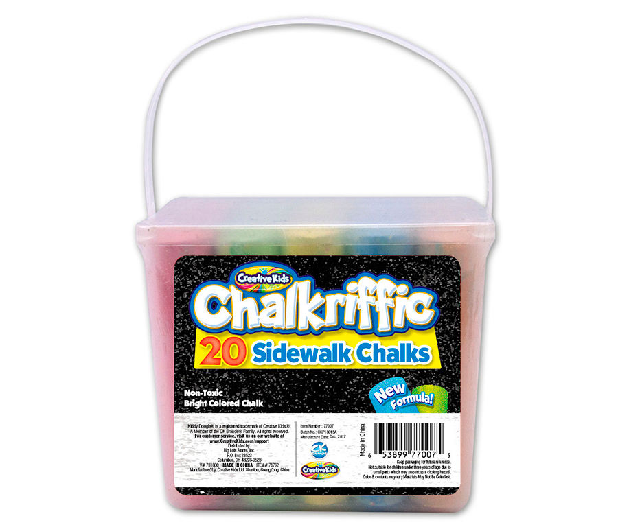 Creative Kids Jumbo Chalk Set, 20-Count