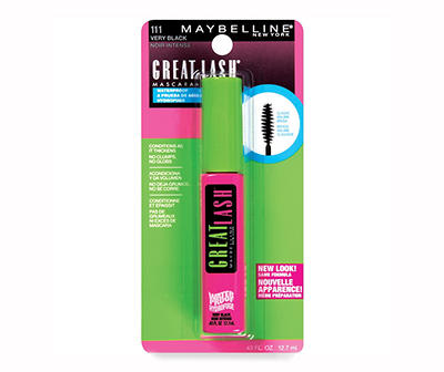 Maybelline Great Lash Waterproof Mascara, Very Black, 0.43 fl. oz.