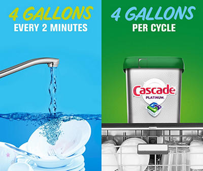 Cascade Platinum ActionPacs Dishwasher Detergent, Fresh Scent, 15 Count
