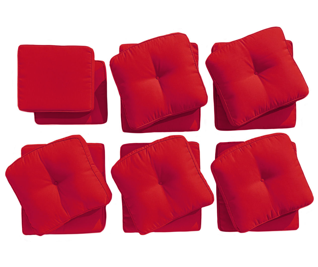 Wilson Fisher Red 12 Piece Replacement Pinehurst Cushion Set