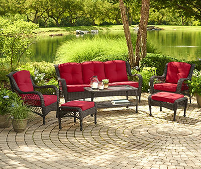 Red 12-Piece Replacement Pinehurst Cushion Set