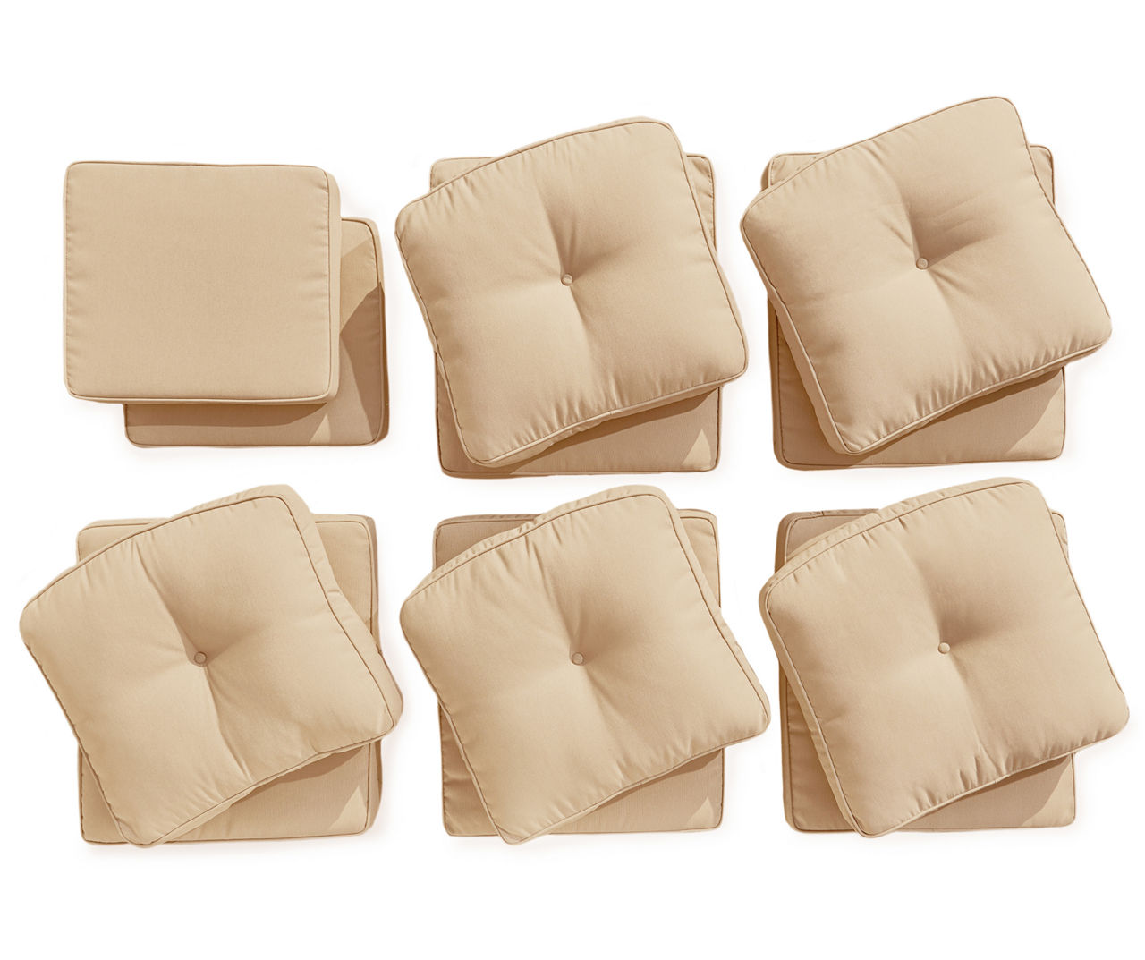 Tan 12 Piece Replacement Pinehurst Cushion Set