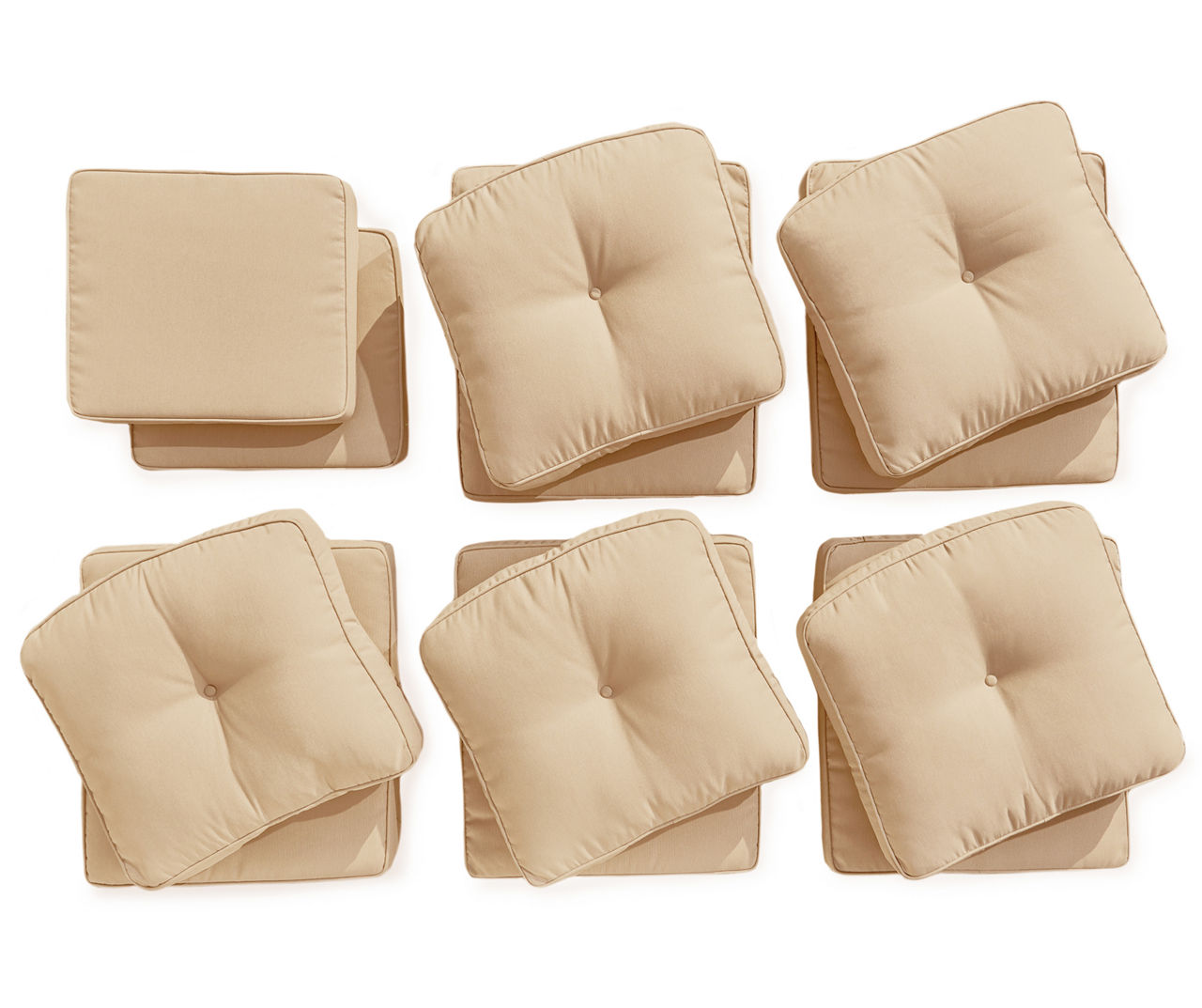 Tan 12-Piece Replacement Pinehurst Cushion Set