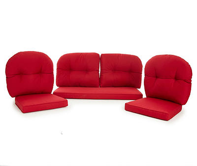RED 7 PC REPLACEMENT CUSHION SET