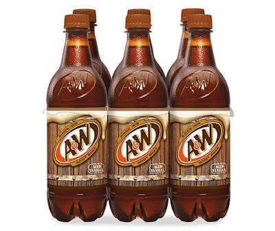 A&W Root Beer, 0.5 L Bottles, 6 Pack