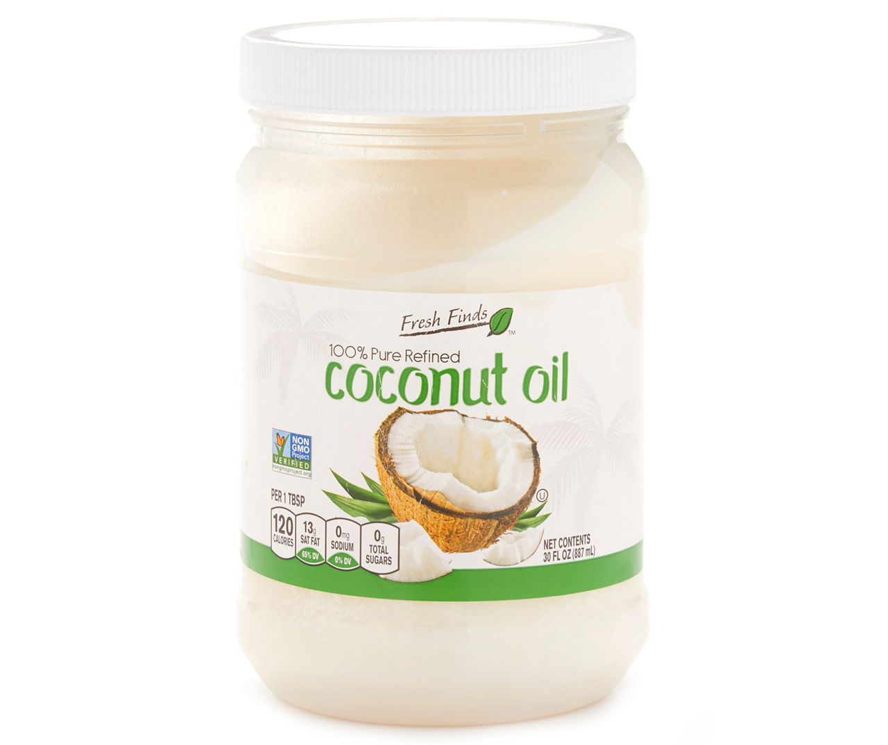 Fresh Finds 100% Pure Refined Coconut Oil, 102 Oz.