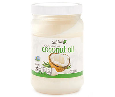 100% Pure Refined Coconut Oil, 30 Oz.