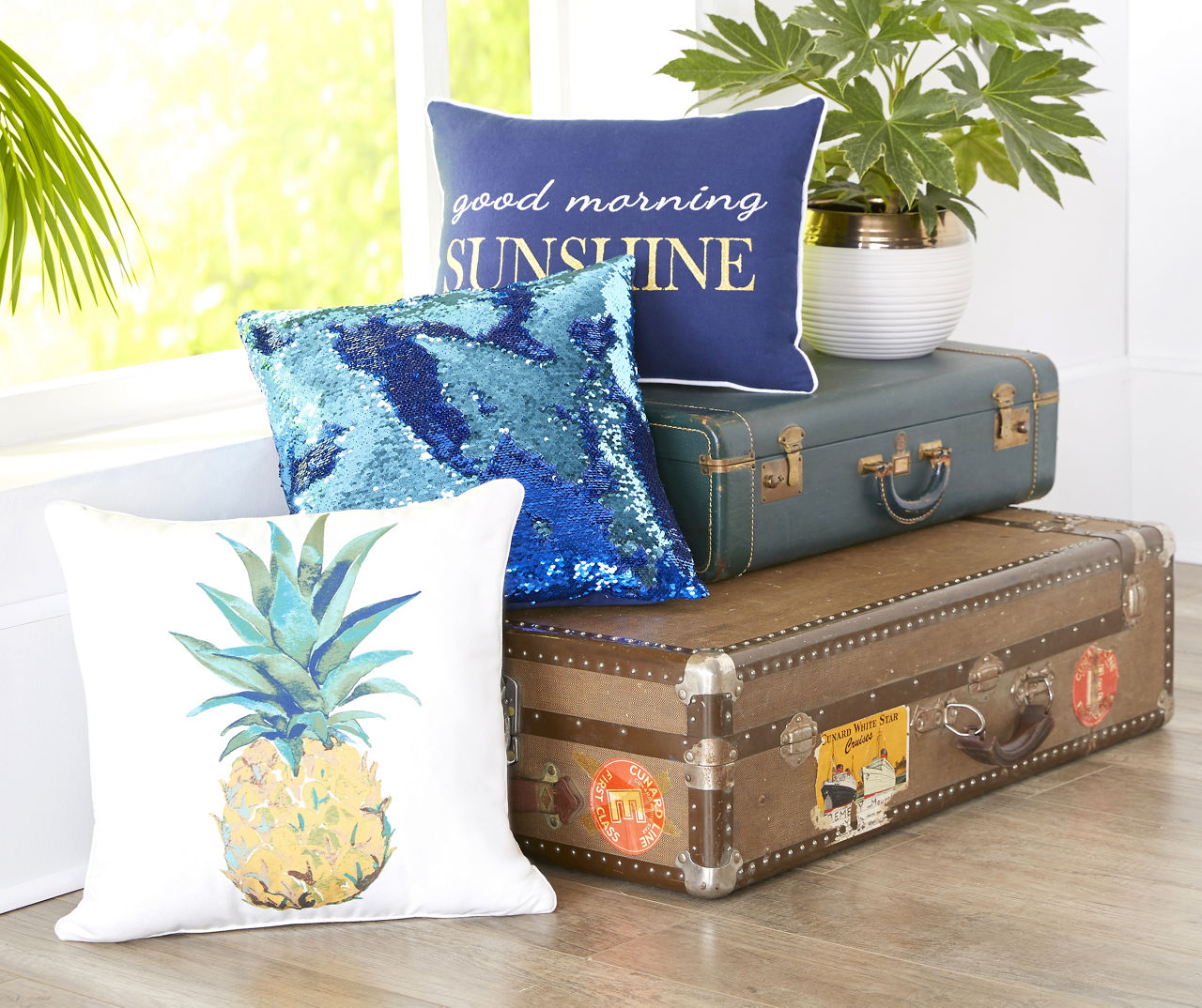 Pineapple cheap sequin pillow