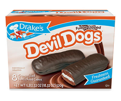 Fudge Dipped Devil Dogs, 8-Count