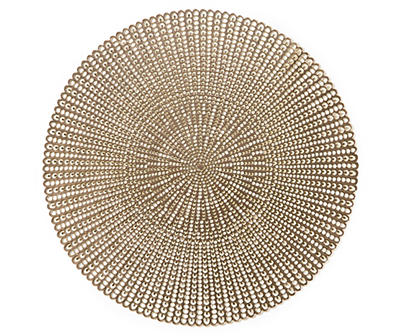Gold Shimmer Round Placemat