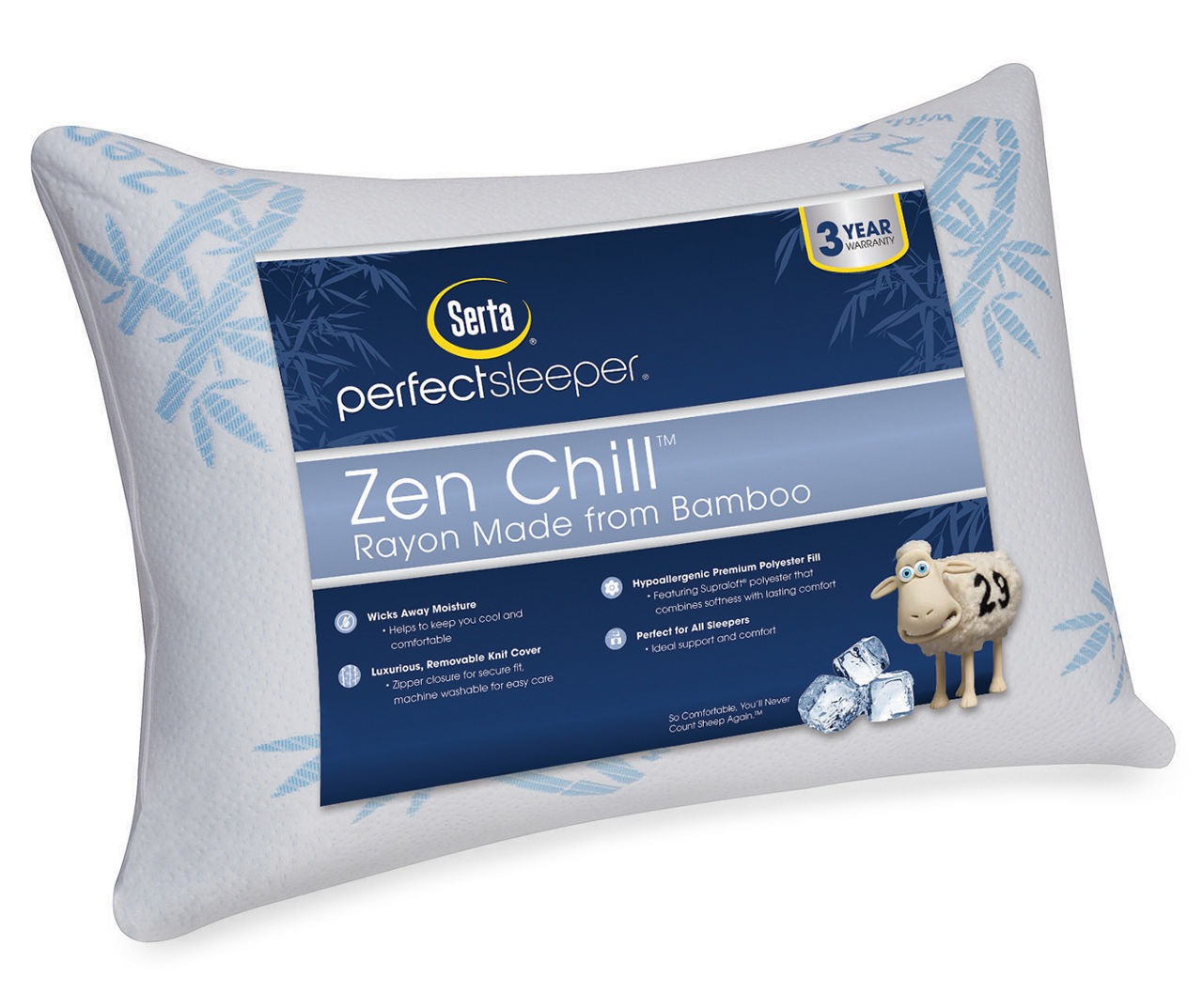 serta zen plush standard pillow