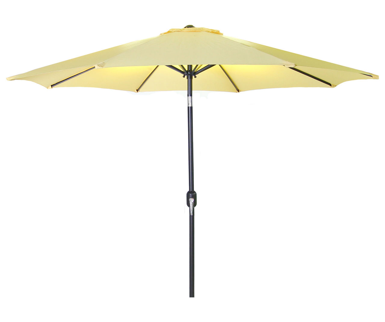 9' Canary Yellow Steel Market Patio Umbrella Big Lots