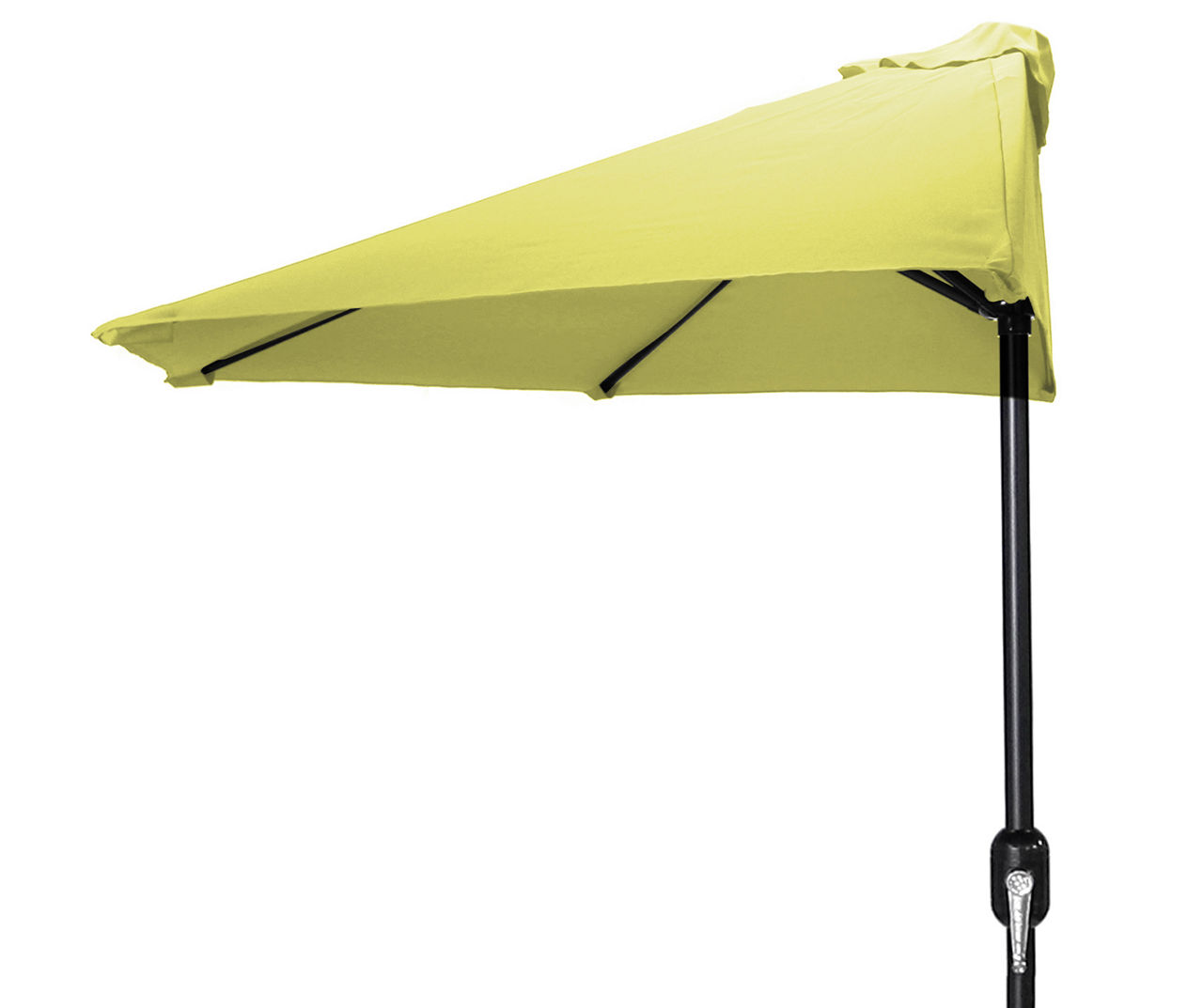 Canary Yellow Half-Round Market Patio Umbrella