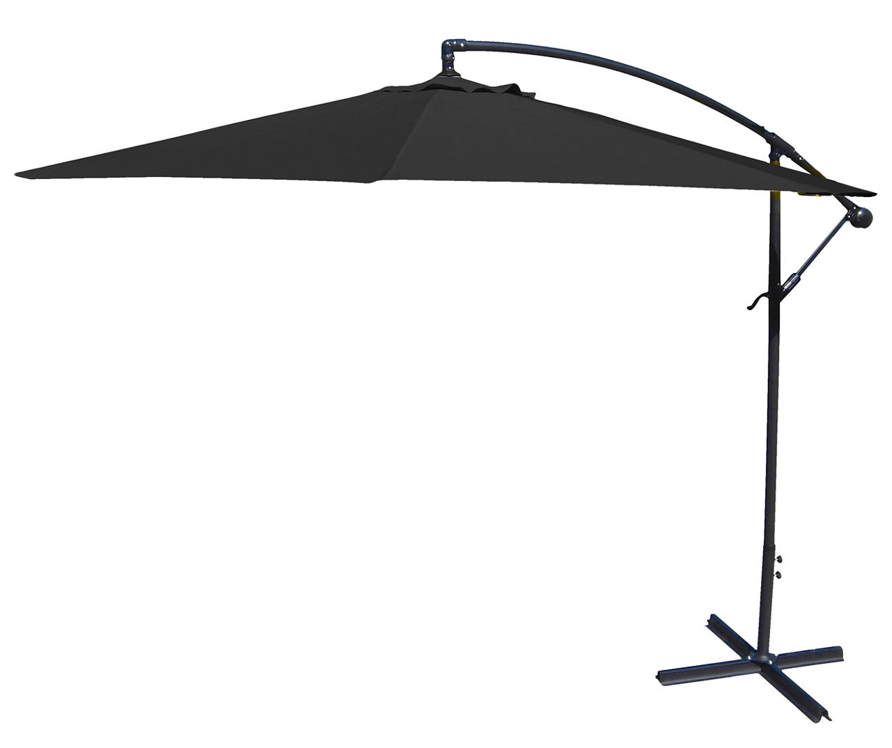10' Black Offset Patio Umbrella