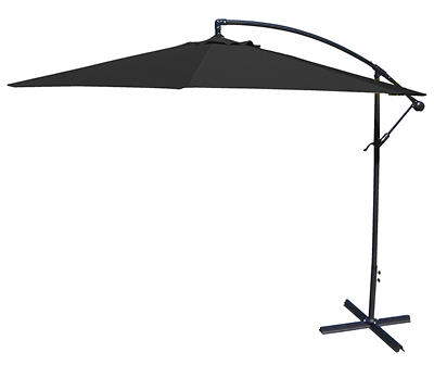 Black 10 ft Offset Umbrella