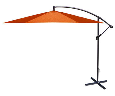 10' Orange Offset Patio Umbrella