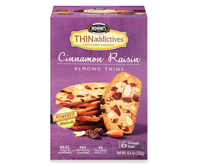 Nonni's Thinaddictives Cinnamon Raisin Almond Thin Cookies 4.4 oz. Box