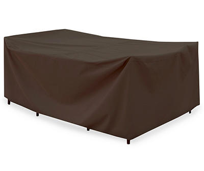 Dark Brown Rectangular Patio Table Cover, (125
