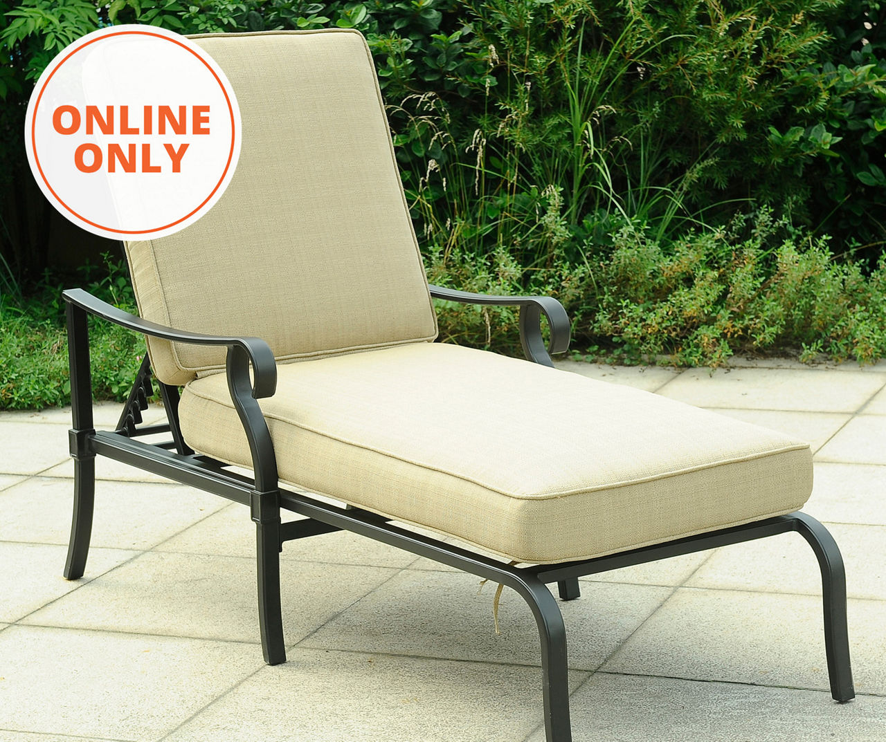 Chaise Patio Lounger with Cushions Big Lots