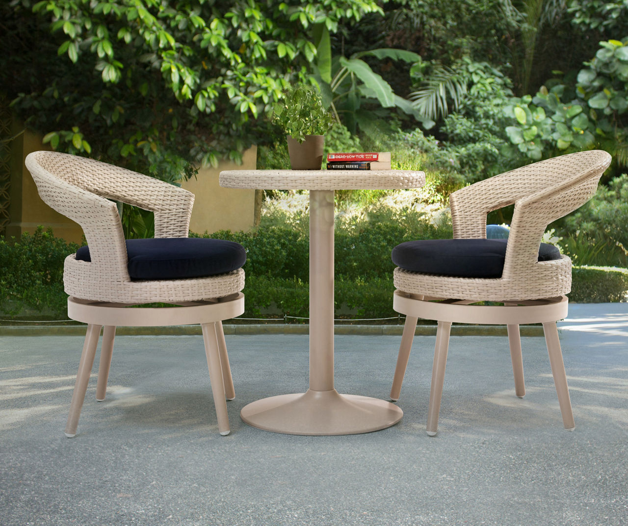 Navy blue bistro online set