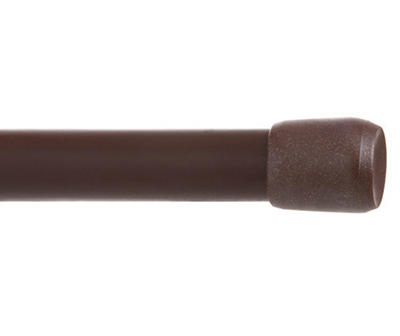 Carlisle Chocolate Brown Adjustable Tension Rod, (28