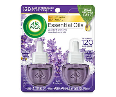 Lavender & Chamomile Scented Oil Refills, 2-Pack