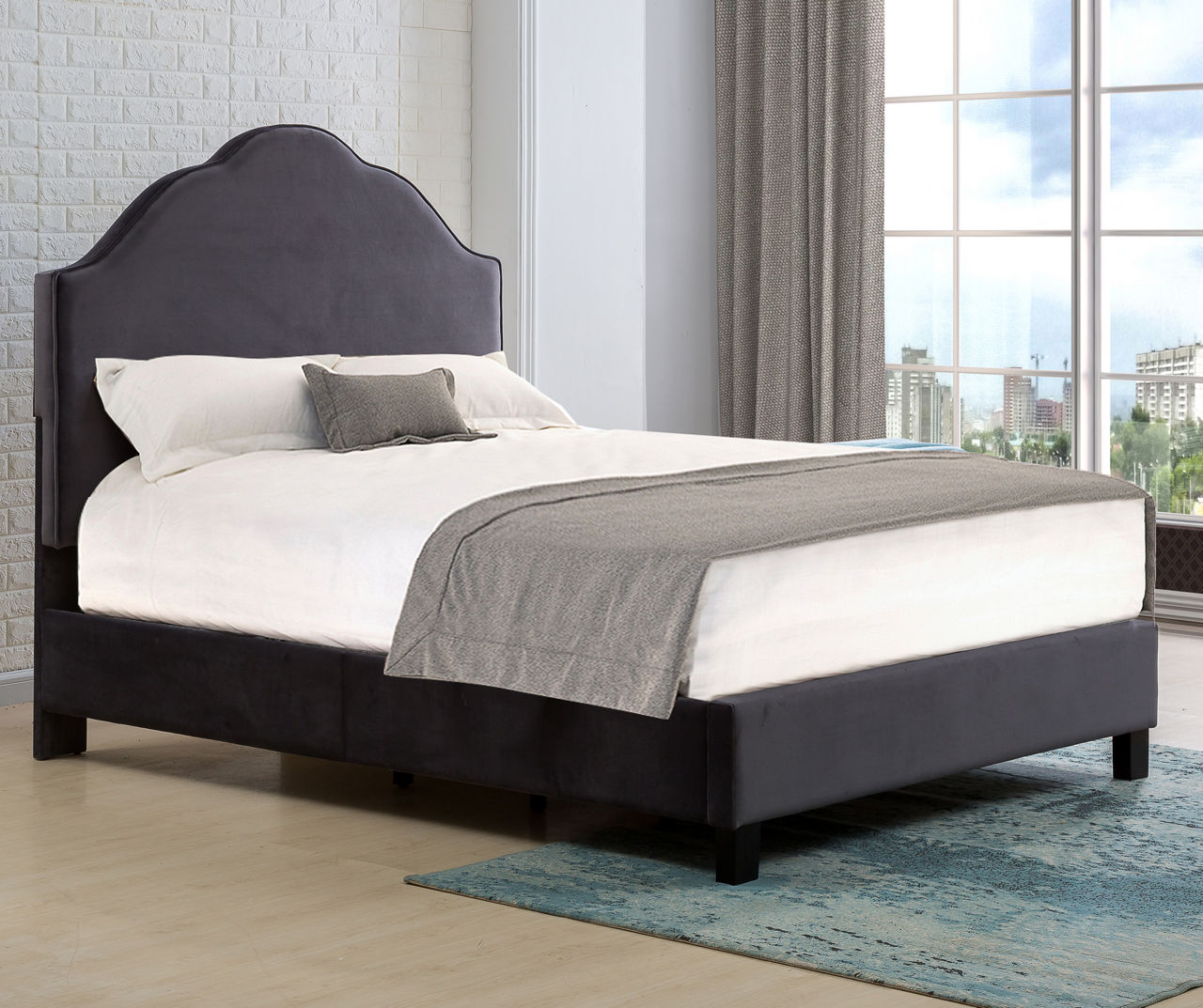 Queen platform bed frame store big lots