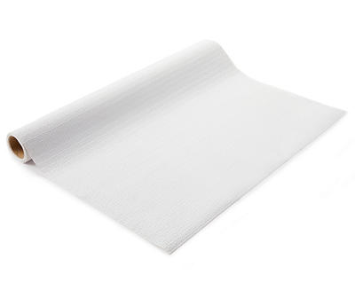 White Adhesive Grip Shelf & Drawer Liner, (18