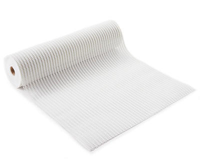 Grip-N-Stick White Adhesive Grip Shelf & Drawer Liner, (12" x 8')