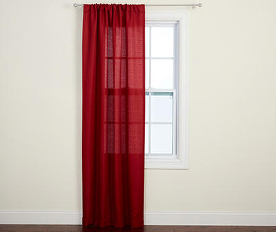 Rosewood Red Curtain Panel, (84