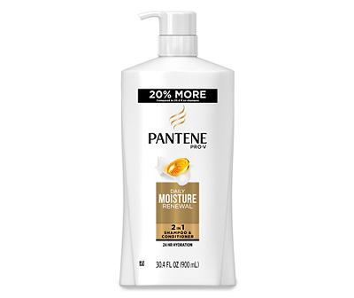 Pantene Pro-V Daily Moisture Renewal 2 in 1 Shampoo & Conditioner, 30.4 fl. oz.