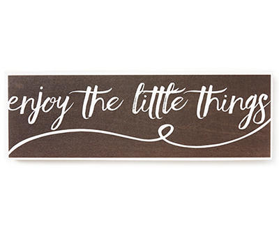 "Enjoy the Little Things" Box Plaque