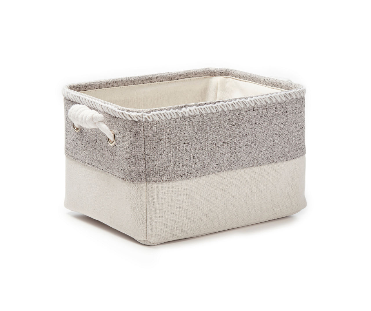 Simple Concepts Simple Concepts Gray Heather Canvas Storage Bins Big Lots