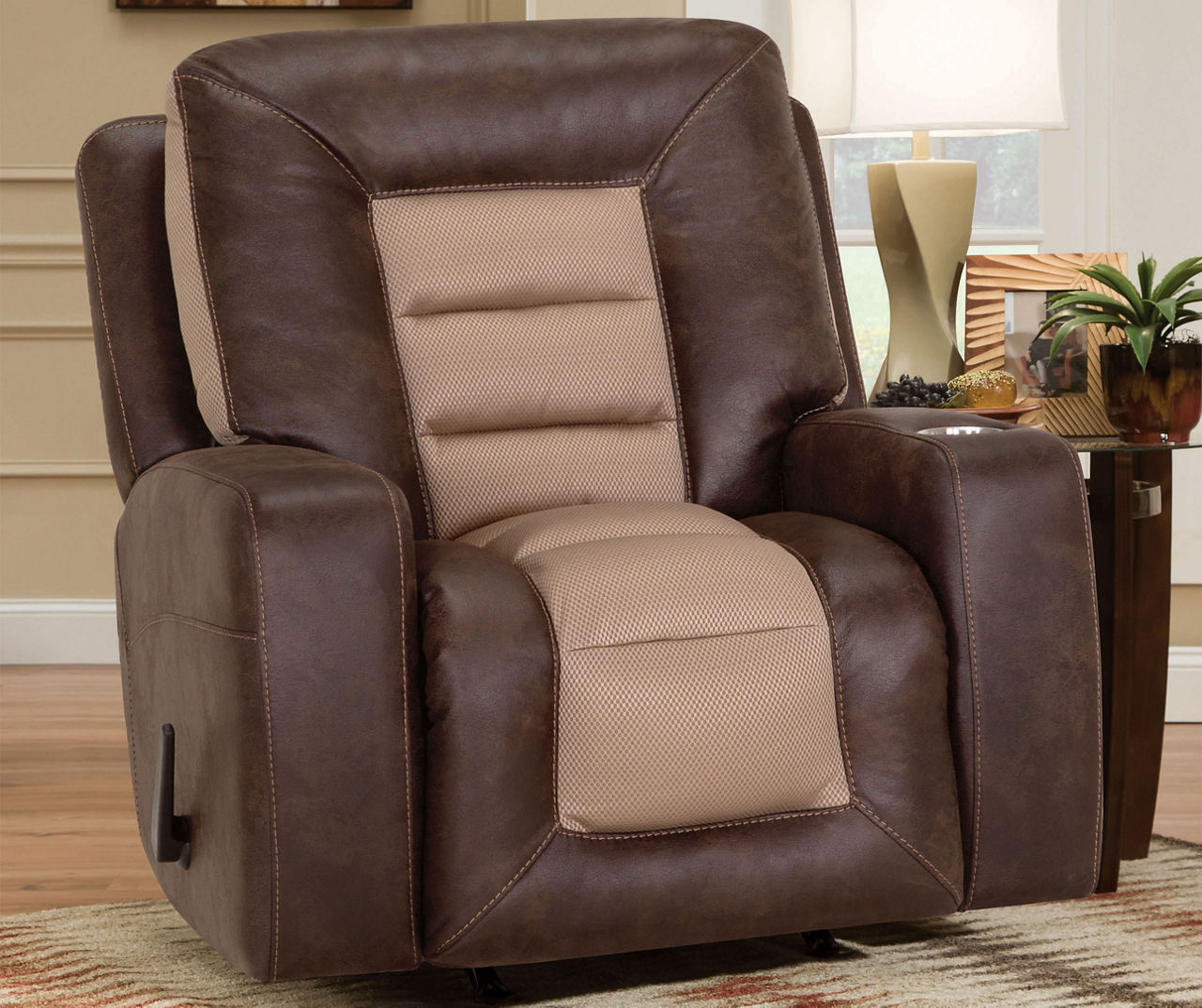 Big lots recliner 2025 with cup holder